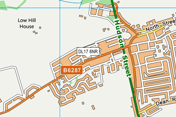 DL17 8NR map - OS VectorMap District (Ordnance Survey)