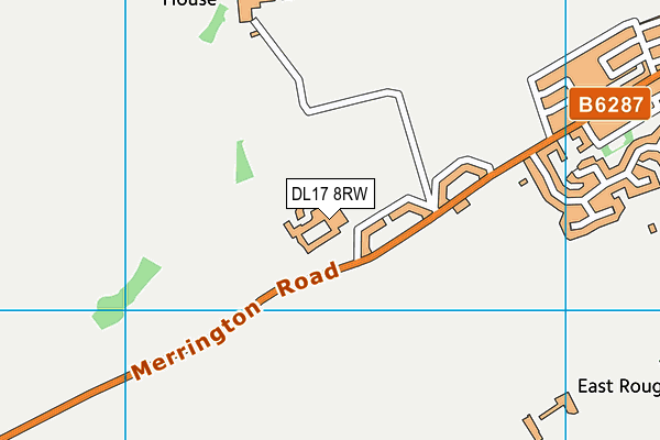 Ferryhill School map (DL17 8RW) - OS VectorMap District (Ordnance Survey)