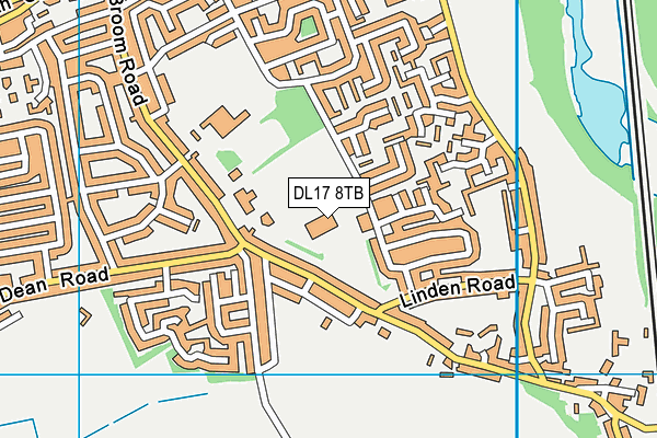 Ferryhill Sports & Education Centre map (DL17 8TB) - OS VectorMap District (Ordnance Survey)