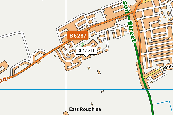 DL17 8TL map - OS VectorMap District (Ordnance Survey)