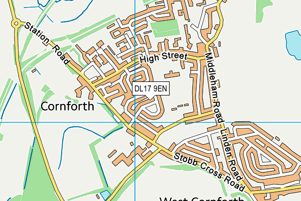 DL17 9EN map - OS VectorMap District (Ordnance Survey)