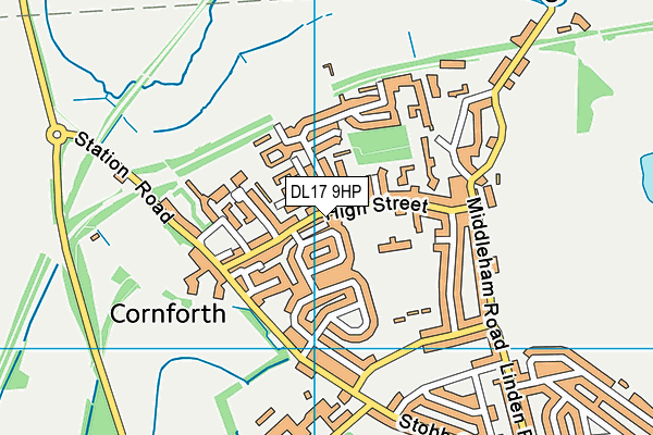 West Cornforth Primary School map (DL17 9HP) - OS VectorMap District (Ordnance Survey)