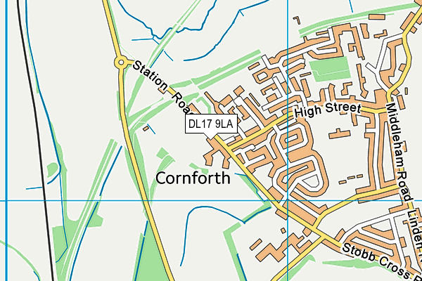 West Cornforth Community Centre map (DL17 9LA) - OS VectorMap District (Ordnance Survey)