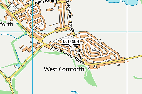 DL17 9NN map - OS VectorMap District (Ordnance Survey)