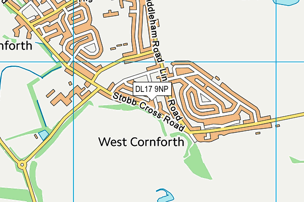 DL17 9NP map - OS VectorMap District (Ordnance Survey)