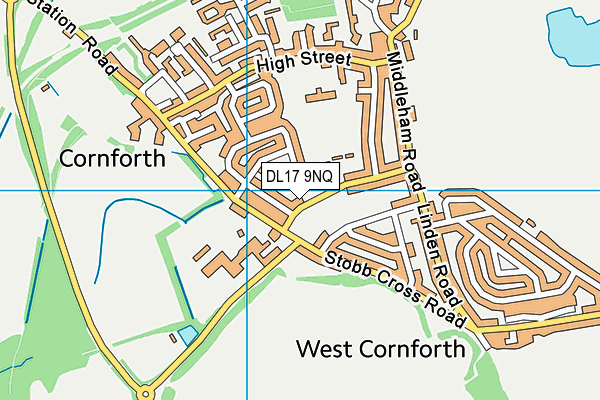DL17 9NQ map - OS VectorMap District (Ordnance Survey)
