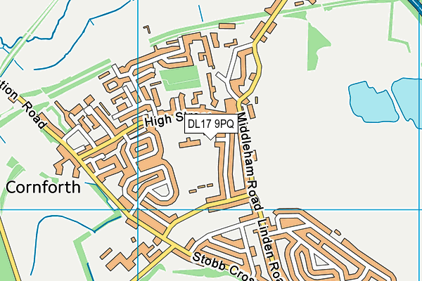 DL17 9PQ map - OS VectorMap District (Ordnance Survey)
