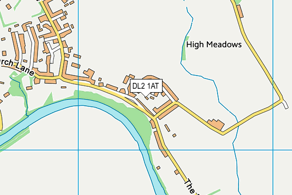 DL2 1AT map - OS VectorMap District (Ordnance Survey)