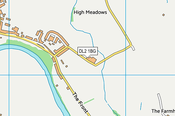 DL2 1BG map - OS VectorMap District (Ordnance Survey)