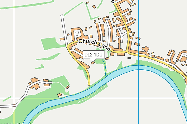 DL2 1DU map - OS VectorMap District (Ordnance Survey)