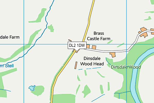 Dinsdale Golf Club map (DL2 1DW) - OS VectorMap District (Ordnance Survey)