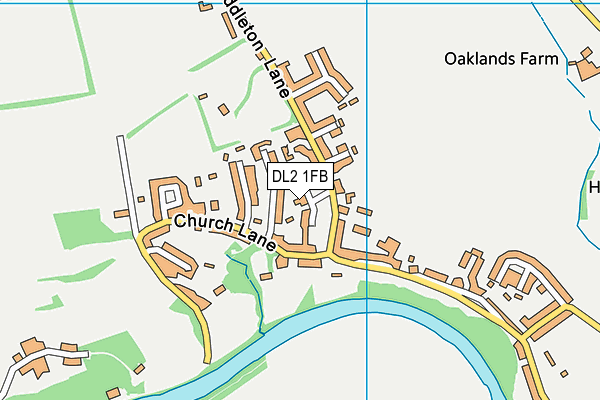 DL2 1FB map - OS VectorMap District (Ordnance Survey)
