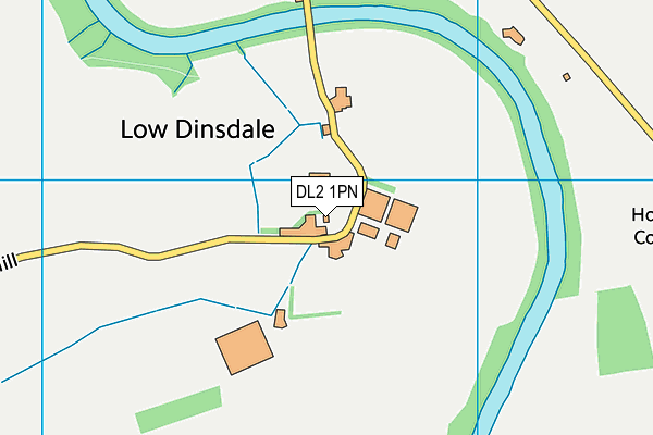 DL2 1PN map - OS VectorMap District (Ordnance Survey)