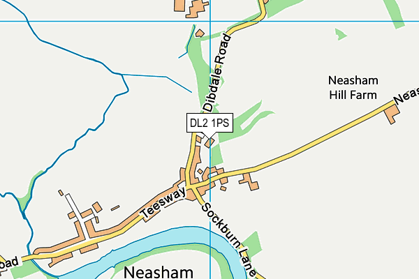 DL2 1PS map - OS VectorMap District (Ordnance Survey)