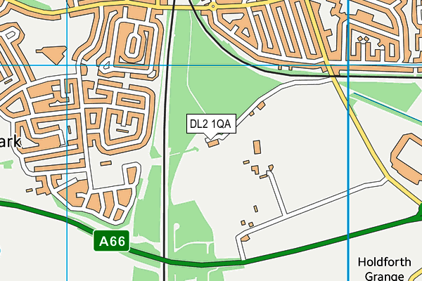 DL2 1QA map - OS VectorMap District (Ordnance Survey)