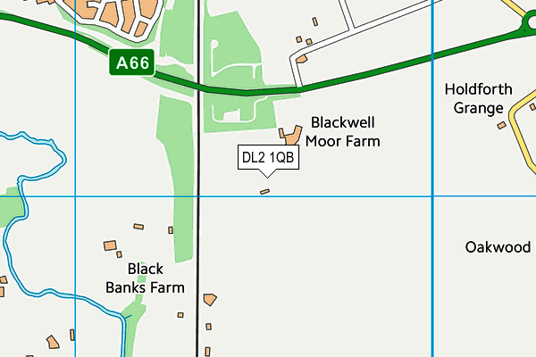 DL2 1QB map - OS VectorMap District (Ordnance Survey)