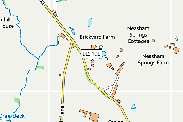 DL2 1QL map - OS VectorMap District (Ordnance Survey)