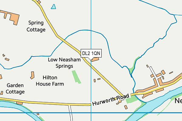 DL2 1QN map - OS VectorMap District (Ordnance Survey)