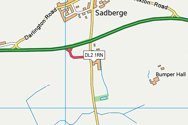 DL2 1RN map - OS VectorMap District (Ordnance Survey)