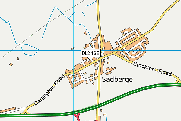 DL2 1SE map - OS VectorMap District (Ordnance Survey)