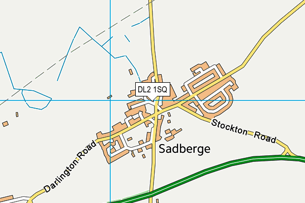 DL2 1SQ map - OS VectorMap District (Ordnance Survey)