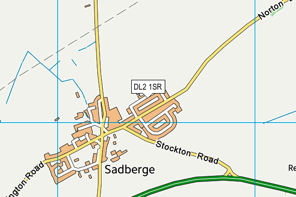 DL2 1SR map - OS VectorMap District (Ordnance Survey)