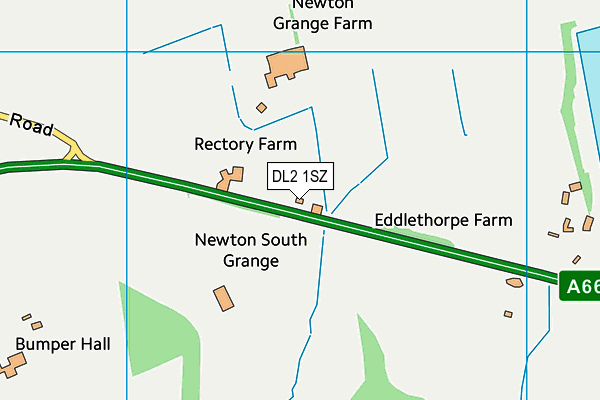 DL2 1SZ map - OS VectorMap District (Ordnance Survey)