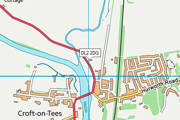 DL2 2DQ map - OS VectorMap District (Ordnance Survey)