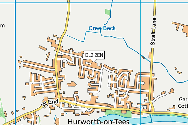 DL2 2EN map - OS VectorMap District (Ordnance Survey)