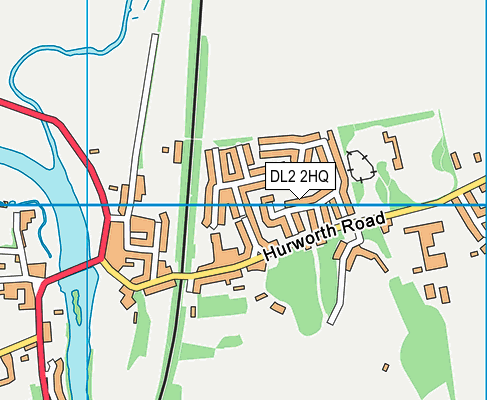 DL2 2HQ map - OS VectorMap District (Ordnance Survey)