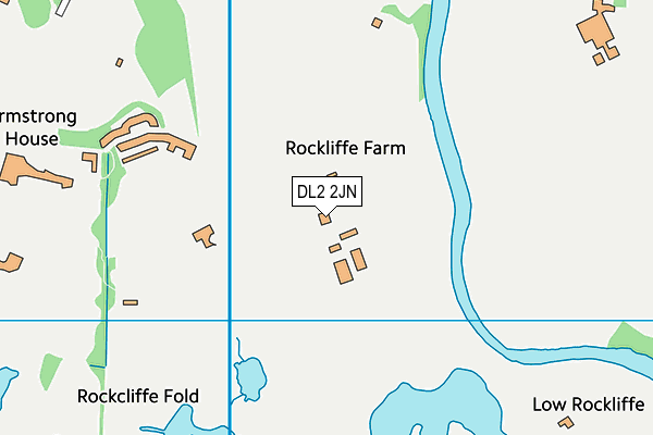 DL2 2JN map - OS VectorMap District (Ordnance Survey)