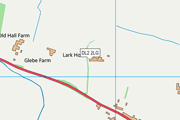 DL2 2LG map - OS VectorMap District (Ordnance Survey)