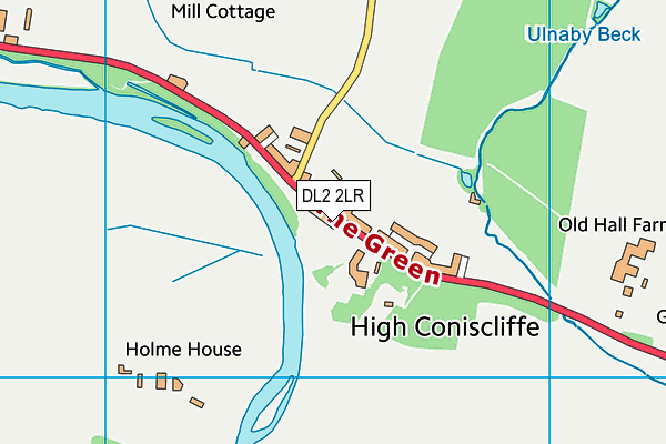 DL2 2LR map - OS VectorMap District (Ordnance Survey)
