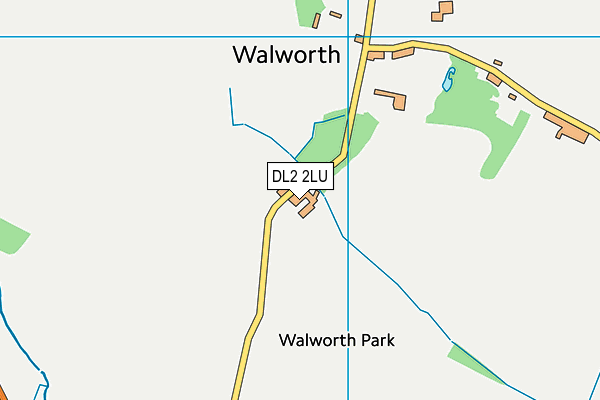 DL2 2LU map - OS VectorMap District (Ordnance Survey)
