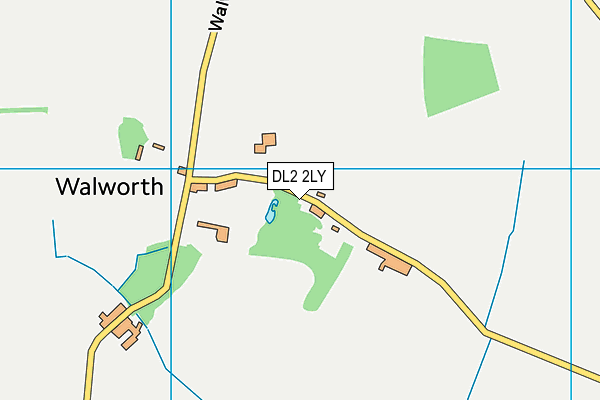 DL2 2LY map - OS VectorMap District (Ordnance Survey)