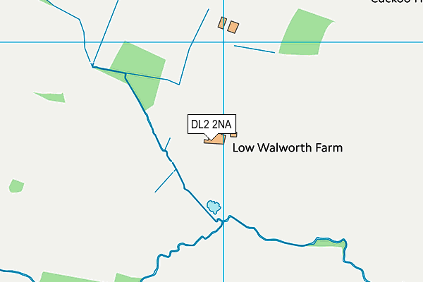 DL2 2NA map - OS VectorMap District (Ordnance Survey)