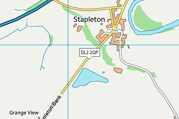 DL2 2QP map - OS VectorMap District (Ordnance Survey)