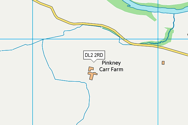 DL2 2RD map - OS VectorMap District (Ordnance Survey)