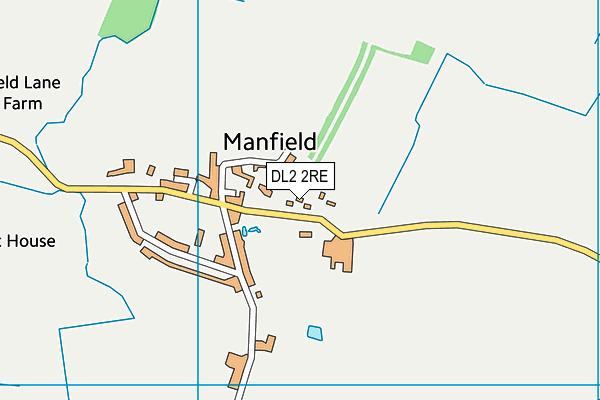 DL2 2RE map - OS VectorMap District (Ordnance Survey)