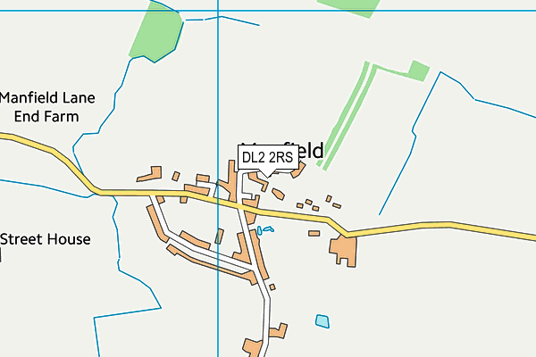 DL2 2RS map - OS VectorMap District (Ordnance Survey)