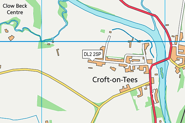 Croft C Of E Primary School map (DL2 2SP) - OS VectorMap District (Ordnance Survey)