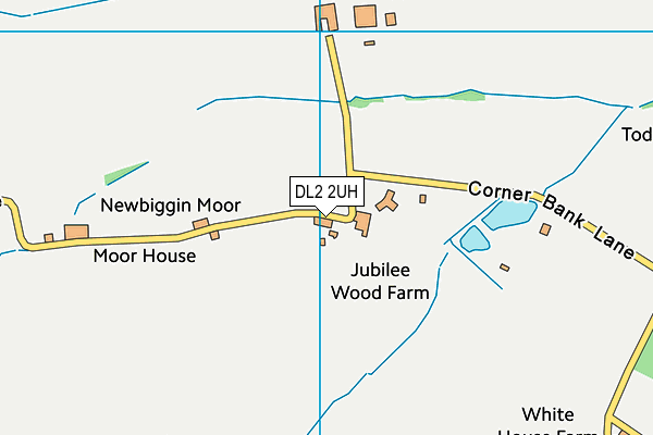 DL2 2UH map - OS VectorMap District (Ordnance Survey)