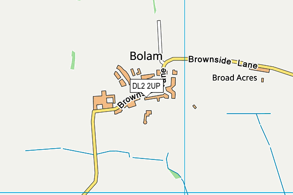 DL2 2UP map - OS VectorMap District (Ordnance Survey)