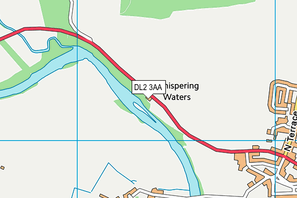 DL2 3AA map - OS VectorMap District (Ordnance Survey)