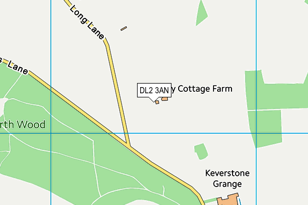 DL2 3AN map - OS VectorMap District (Ordnance Survey)