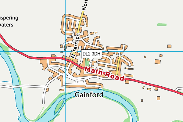 DL2 3DH map - OS VectorMap District (Ordnance Survey)