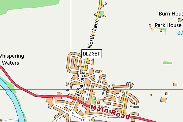 DL2 3ET map - OS VectorMap District (Ordnance Survey)