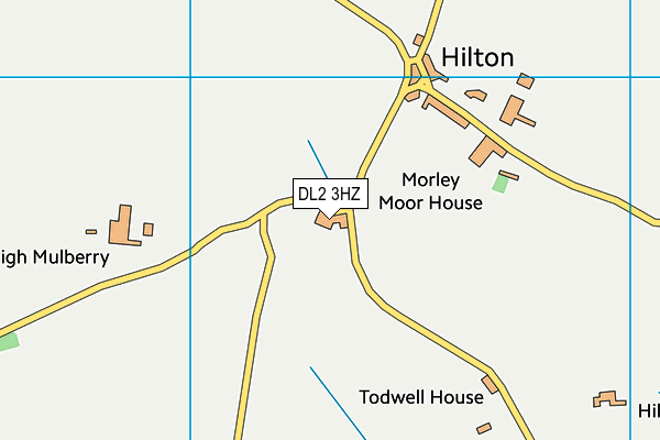 DL2 3HZ map - OS VectorMap District (Ordnance Survey)