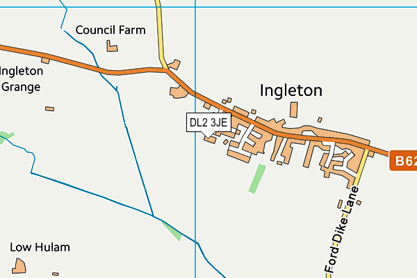 Ingleton C Of E Primary School map (DL2 3JE) - OS VectorMap District (Ordnance Survey)