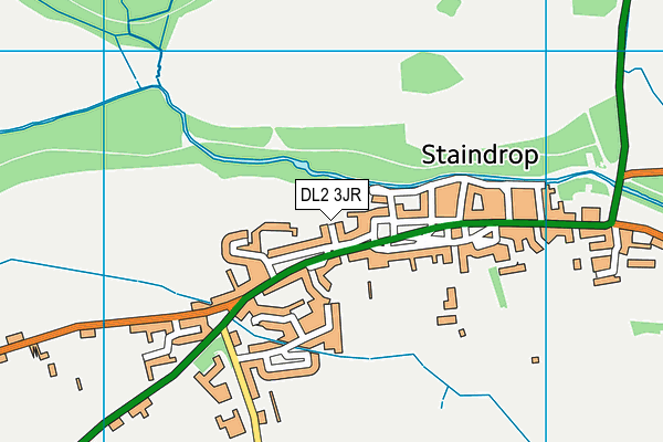 DL2 3JR map - OS VectorMap District (Ordnance Survey)